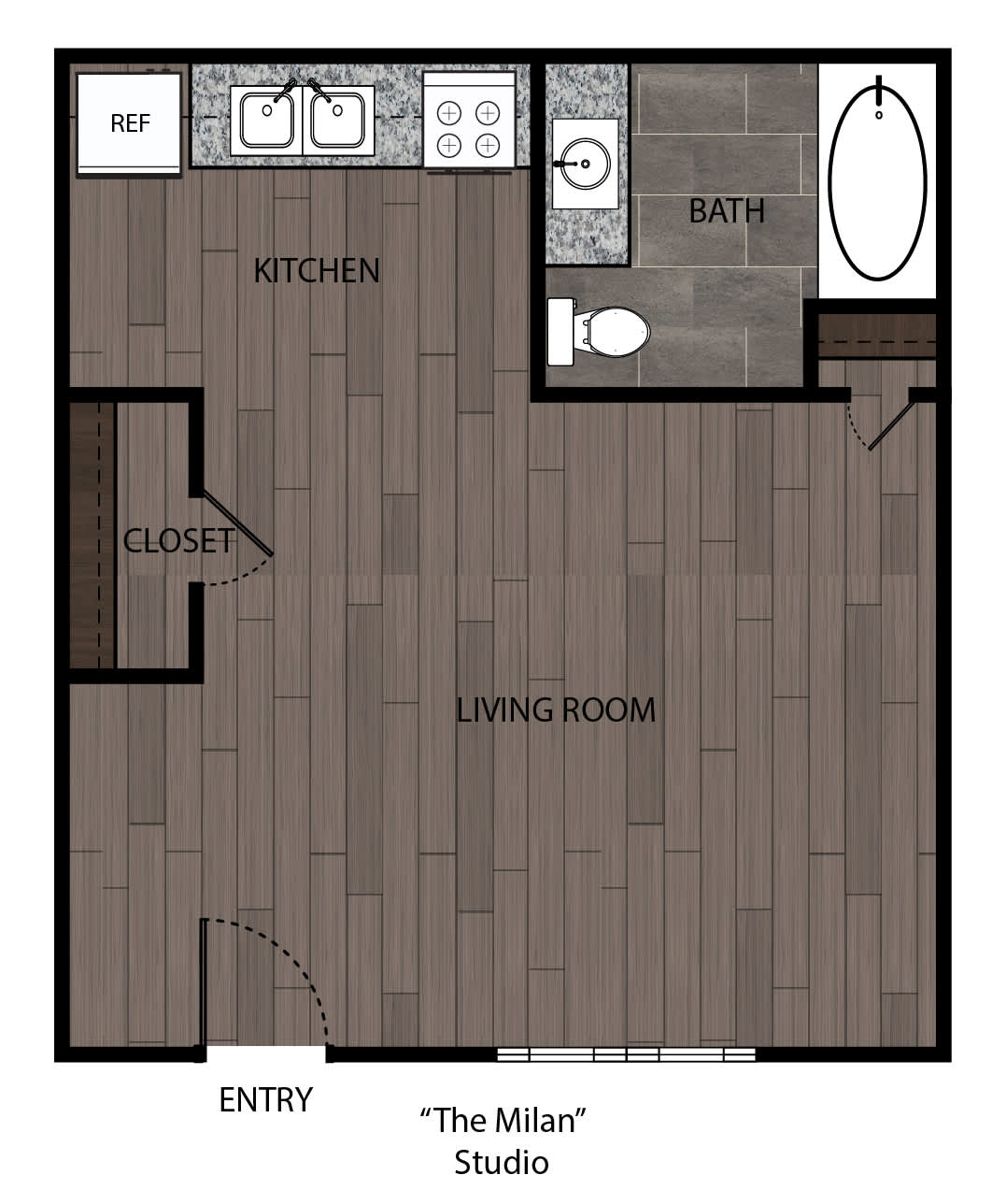 The Milan floor plan drawing