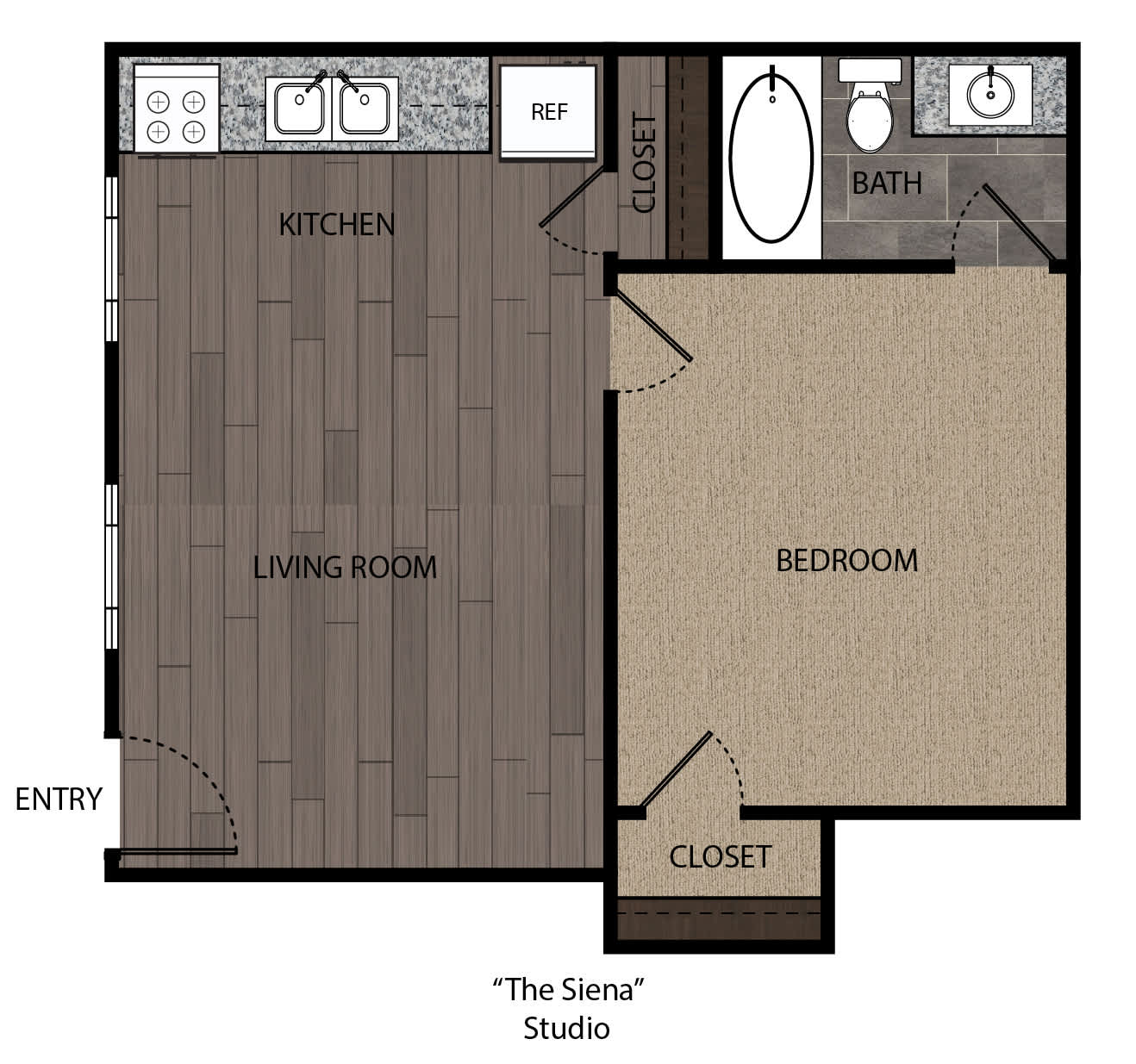 The Siena floor plan drawing